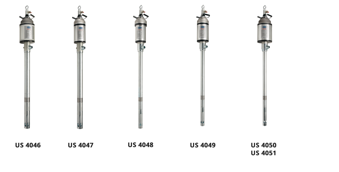 Bombas neumáticas industriales de la serie «Power Bull» de altas prestaciones US 4046-4047-4048